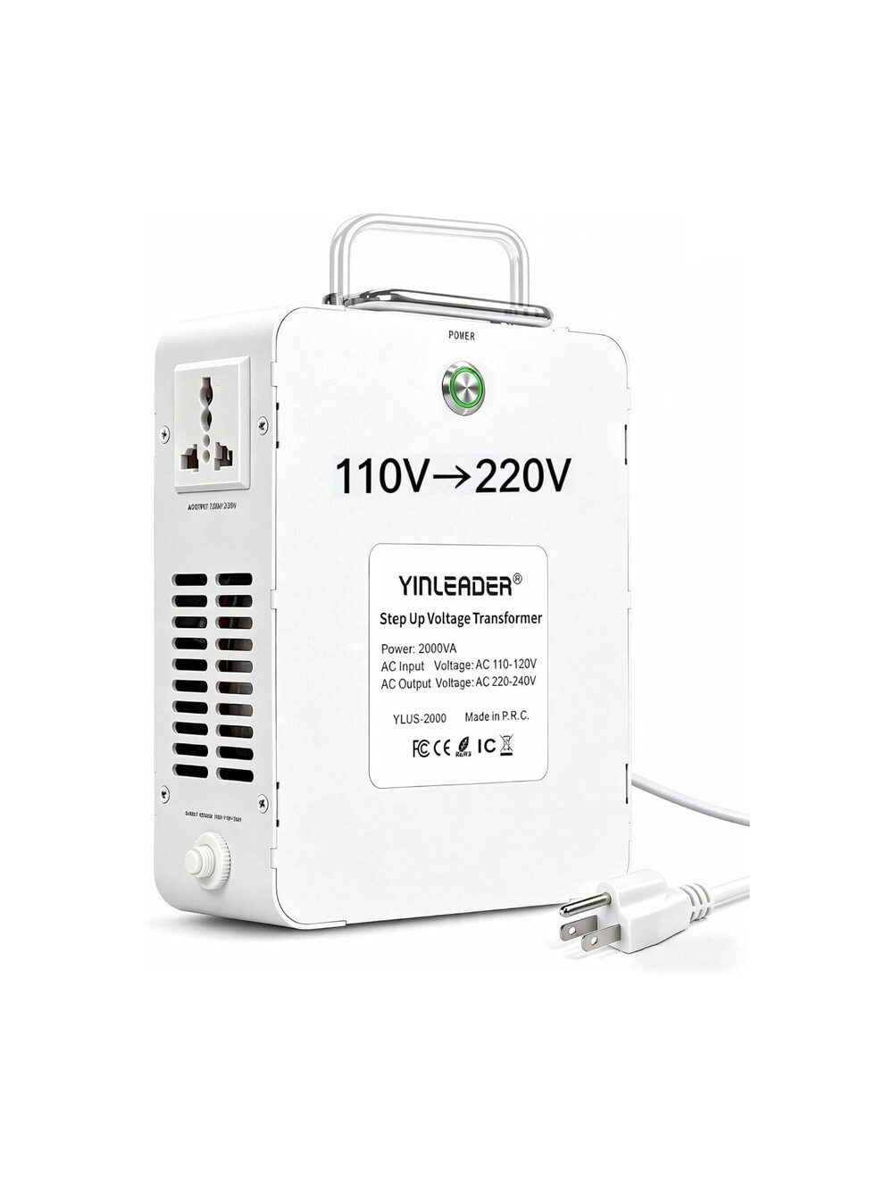 Step Up Transformer 110v to 220v 2000w Voltage Converter Eu & Asian Appliances